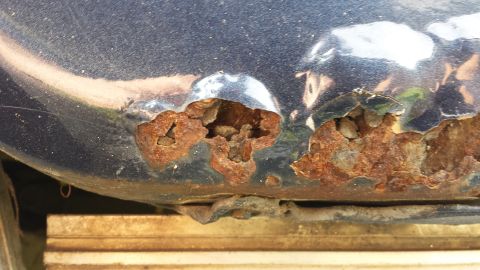 1984 Ford Bronco - Driver's side front fender, aft of wheel well.