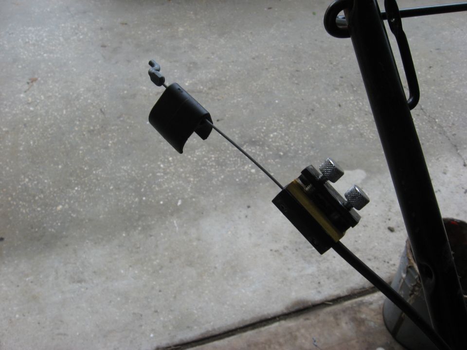 Cable repair part with metal cable and adjustment knobs