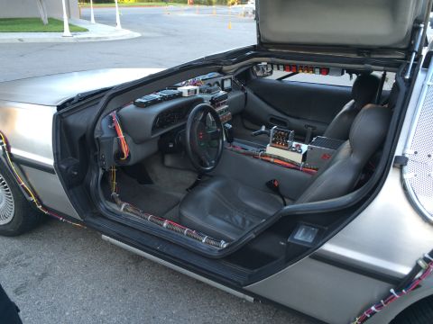1968 Ford Mustang - The interior of a DeLorean DMC-12, modified with time travel equipment.