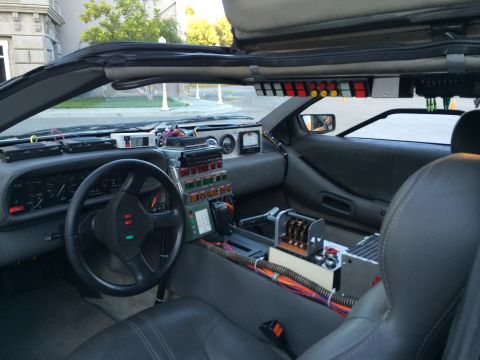 1968 Ford Mustang - The iconic interior of a DeLorean, modified with time machine controls and flux capacitor.