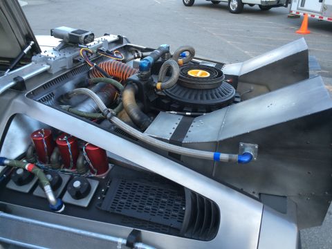 1968 Ford Mustang - The DeLorean time machine's engine compartment, the flux capacitor and associated wiring.