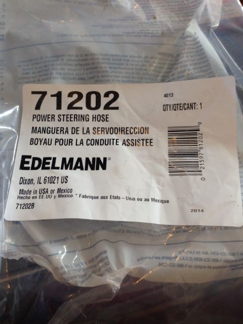 1995 Ford Bronco - This is the part number for the hose I used. Its for a 1990 E-150. I had to bend the hose a little to keep it from hitting the radiator fan…