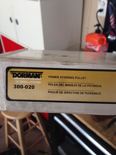 1995 Ford Bronco - This is the pulley that I bought. It's for a 1990 E-150 as well. I could have reused the pulley from the 88' but it was rusty and I just di…