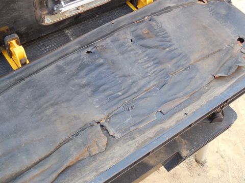 1983 Ford Bronco - The inner face of the water shedder is painted black so it doesn't absorb water QUITE as fast as if it was bare. I've never understood why…