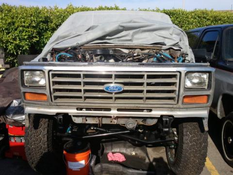 1986 Ford Bronco - This Ford truck's grille and headlight design suggest it is from the early 1980s, not a 1986 model.