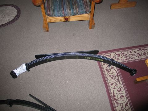 1995 Ford Bronco - A Rough Country leaf spring is shown, likely for a lift kit installation.