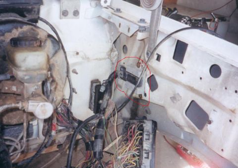 1987 Ford Bronco - where i mounted my remote mount TFI