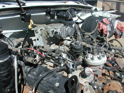 1987 Ford Bronco - fender mount TFI distributor