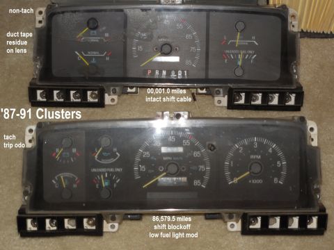1983 Ford Bronco - '87-91 Instrument Clusters