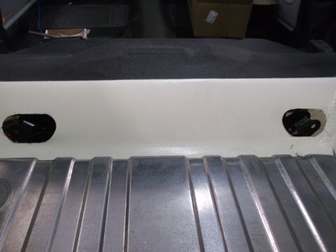 1967 Ford Mustang - The 2 top access holes without covers.