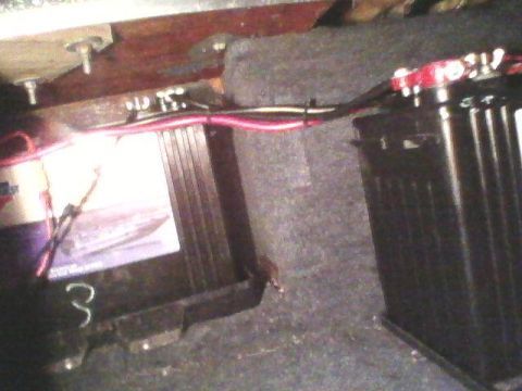 1996 Ford F-150 - This had 10 FEET of cable bridging this short connection. And he used copper lugs on the small posts. I converted it to top posts on the 4…