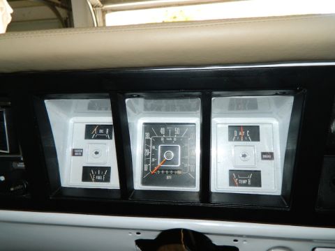 1979 Ford Bronco - The dashboard gauges, including the speedometer, are consistent with a 1979 Ford Bronco.