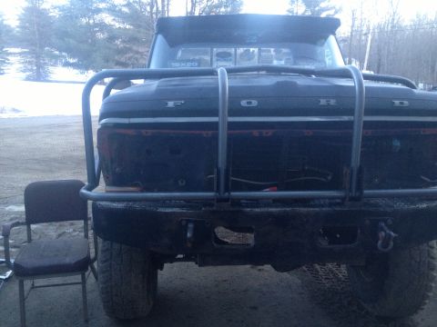 1970 Ford F-250 - Front view of a 1970 Ford F-250 truck with a custom bumper installed.