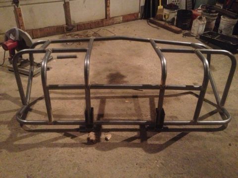 1970 Ford F-250 - A custom roll cage, likely for a truck or SUV, is shown in a workshop setting. The registry label of 1970 Ford F-250 is not supported by th…