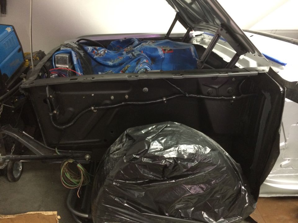 1965 Mustang AAW 510125 engine wires ran outside of inner fender
