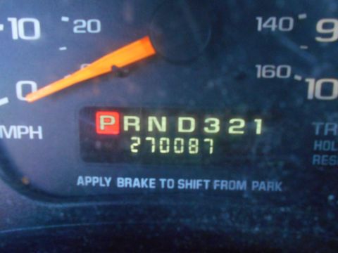 2000 Chevrolet Astro - The odometer displays 270,087 miles, with the gear selector in Park.