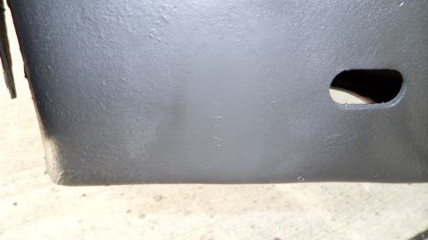 1972 Ford Ranchero - A dark gray painted metal part shows stamped numbers '3 13 72', possibly a date code.