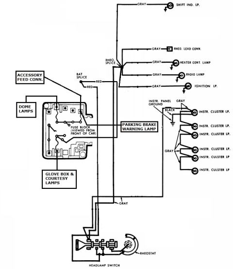 1967 Pontiac Grand Prix - This diagram details the electrical system components and their connections.