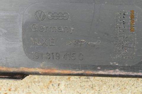 1985 Volkswagen Jetta - This part features the Volkswagen logo, 'Germany' inscription, and the part number 191 819 415 C.