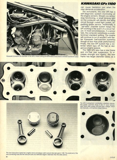 2008 Ford Crown Victoria - Close-up view of motorcycle engine components including cylinder heads, pistons, and connecting rods, with accompanying text.