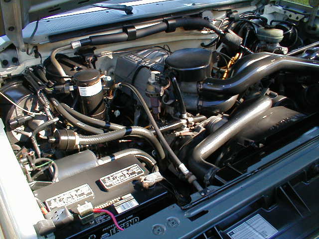 The engine after it's annual cleaning.
