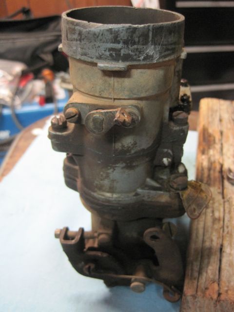 1946 Jeep Willys - A close-up view of a carburetor, a crucial engine component.