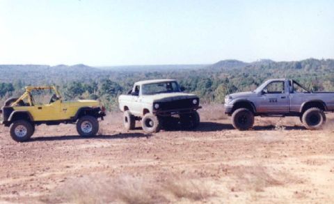 1978 Ford Bronco - "Moe", Me, and "Tiny" (Left-Right)
