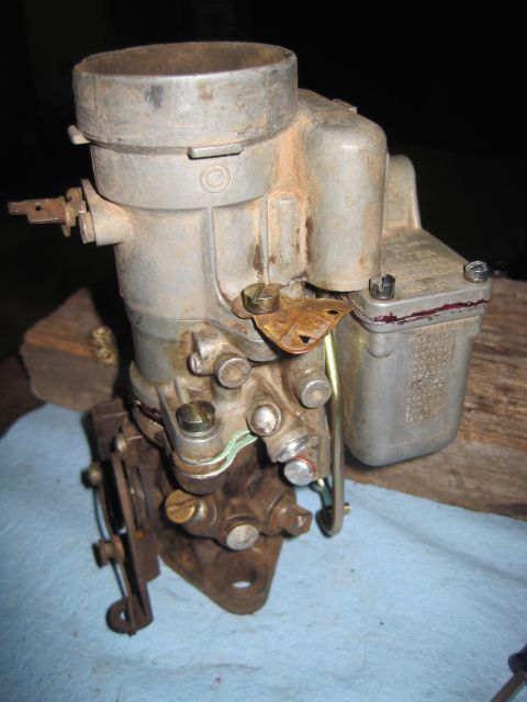 1946 Jeep Willys - This carburetor appears to be a used part, showing signs of wear and age.