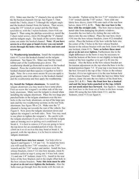 1995 Ford Bronco - Bronco Grave Yard Soft top installation manual