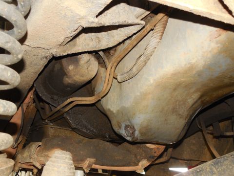 1975 Ford Bronco - I could never find the source of the oil on the bellhousing, but it won't be from the pan or timing cover for much longer...