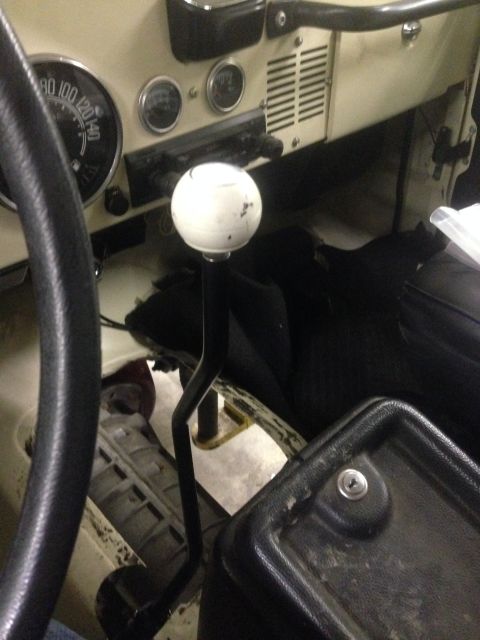 1986 Jeep Wagoneer - Interior view of a 1986 Jeep CJ, highlighting the dashboard and manual transmission shifter.