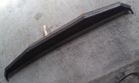 1990 Ford Bronco - Custom fabricated steel bumper shown from an elevated angle.