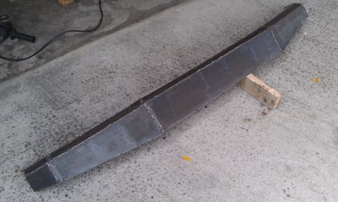 1990 Ford Bronco - This fabricated steel bumper is not identifiable as a 1990 Ford Bronco part.