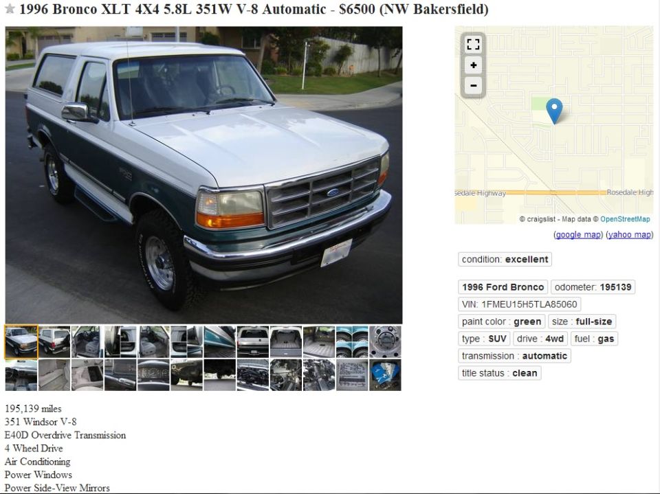 1996 Ford Bronco