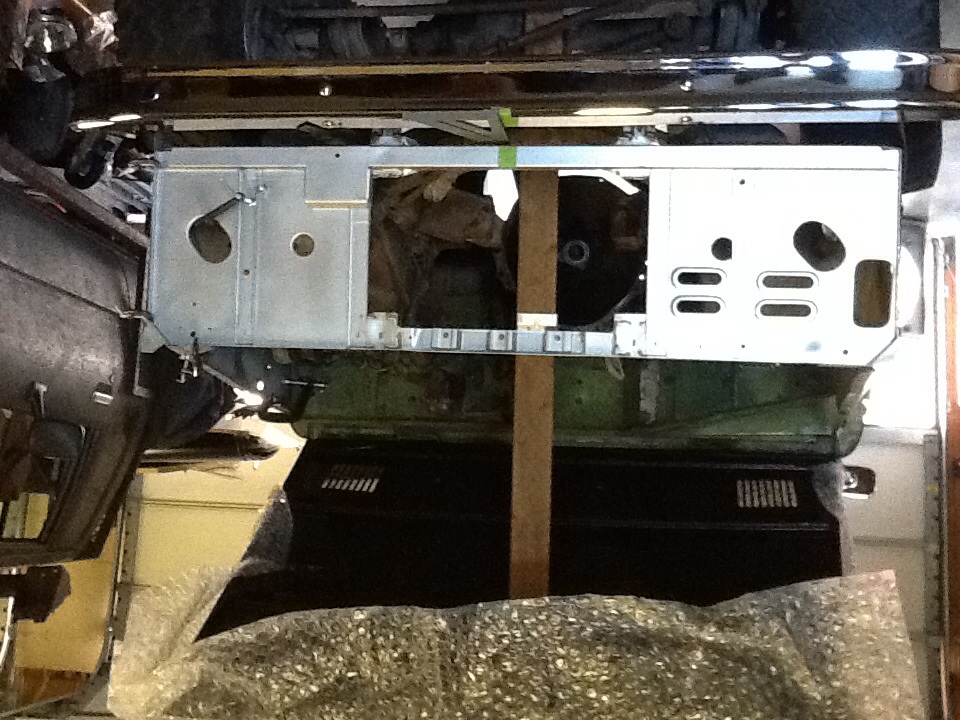 Vehicle chassis and body panels, viewed from above
