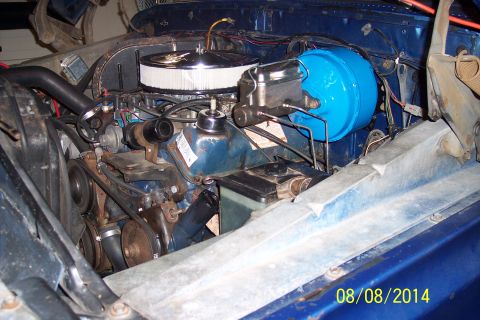 1978 Ford Bronco - Close-up view of the engine bay, showing various components and wiring.