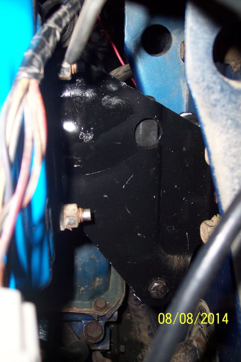 1978 Ford Bronco - This photo shows a close-up of a vehicle's brake caliper bracket, not a 1978 Ford Bronco.