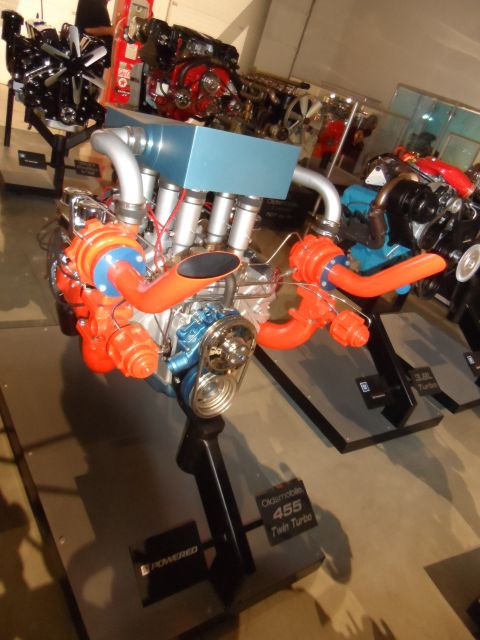 1971 Ford Ranchero - This engine is labeled as an Oldsmobile 455 Twin Turbo, not a 1971 Ford Ranchero.