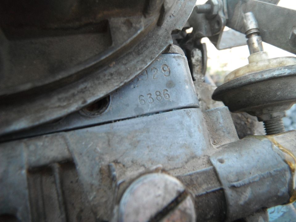 Carburetor with stamped numbers 129 6386