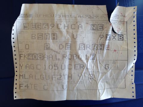 1995 Ford Bronco - Found this a while back under the carpet in the rear passenger floorboard. Not sure if it's worth keeping or not. Probably will just in case