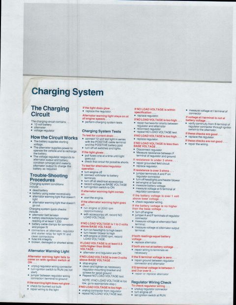 1979 Ford Bronco - Charging system diagram details troubleshooting and wiring for automotive electrical systems.