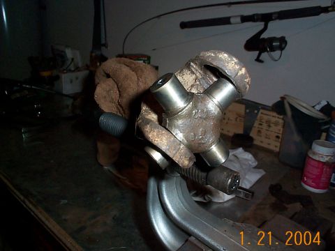 1992 Ford Bronco - All of the caps have been pushed off. Now I can't get the u-joint out of the inner axle shaft. I tried every direction and it would not com…