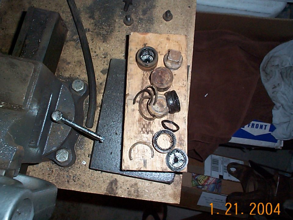 Here are the caps after they had all been pushed off. One of the caps actually popped.