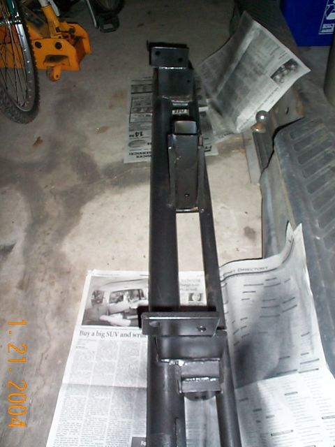 1992 Ford Bronco - Here is the bumper after I had the patches welded on, this were necessary to offset the height of the bumper.