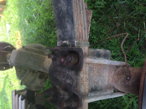 1979 Ford Bronco - This photo shows a close-up of a vehicle's rear axle assembly, including leaf springs and associated hardware.