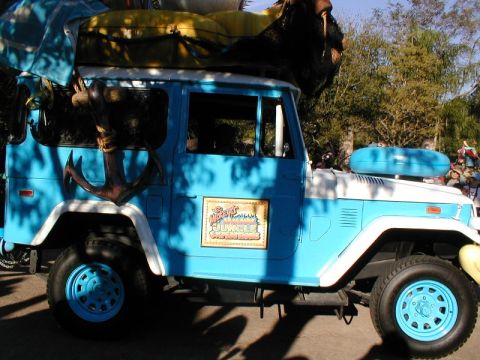 1979 Ford Bronco II - This modified Toyota Land Cruiser FJ40 is decorated with an anchor and appears to be part of a themed attraction.