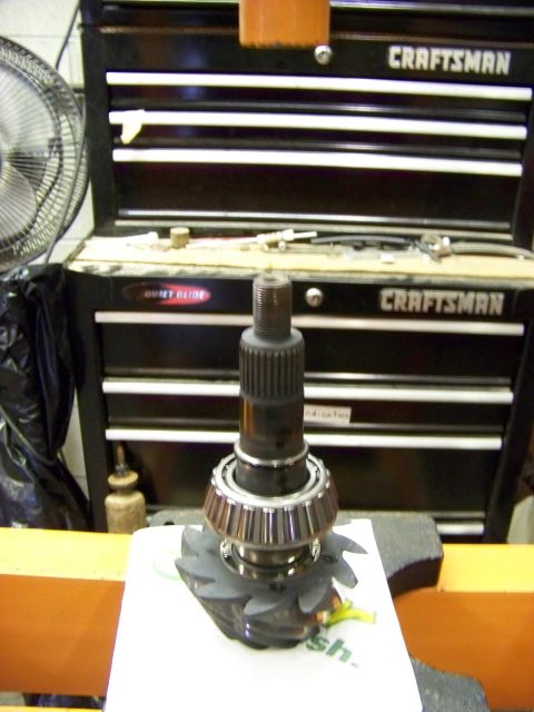 1999 Mercury Grand Marquis - Differential pinion gear and bearing assembly, likely for a vehicle rebuild project.