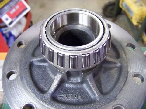 1999 Mercury Grand Marquis - Close-up of a differential bearing assembly, possibly for a vehicle rebuild.