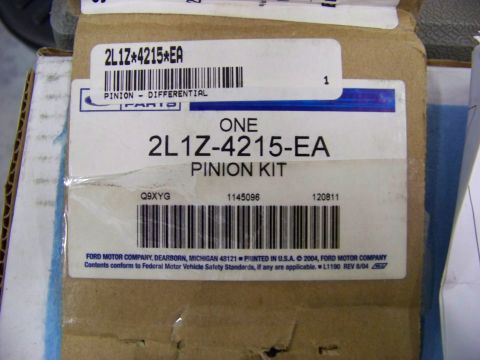1999 Mercury Grand Marquis - Ford Motor Company pinion kit box with part number 2L1Z-4215-EA and copyright 2004.