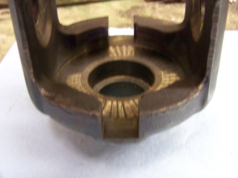 1999 Mercury Grand Marquis - A close-up view of a metal differential component, likely for a rebuild.